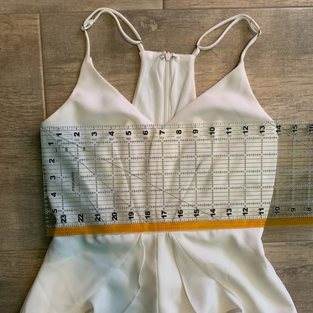 White Ruffle Romper - Picture 3 of 8